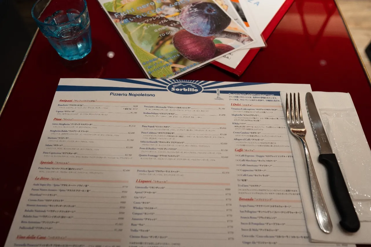 ▲メニュー左下にビールの欄があり、10種類ほどがラインナップされていた