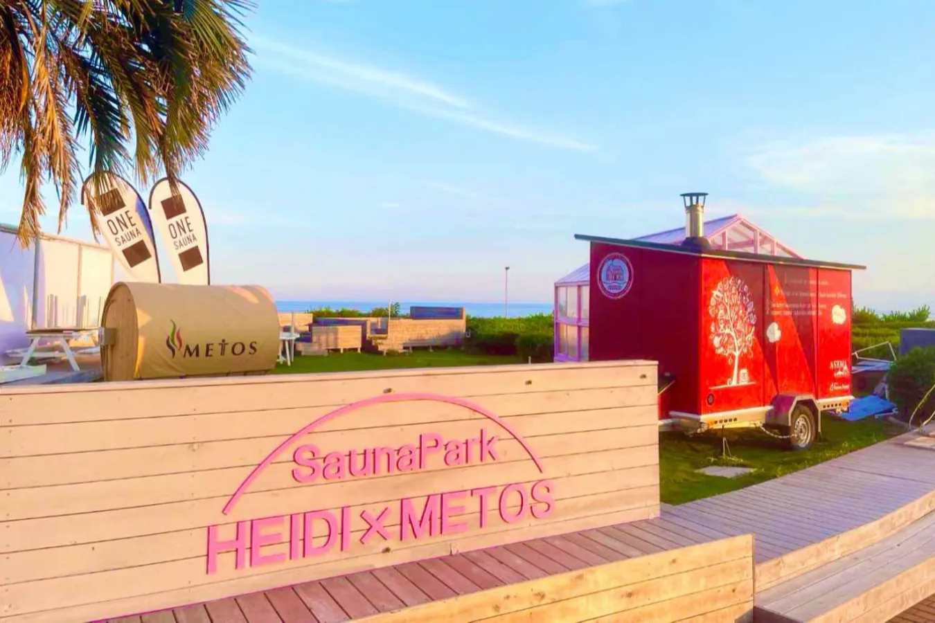 ▲日本一老舗のサウナブランド「メトス」が監修した「HEIDI SAUNA PARK」
