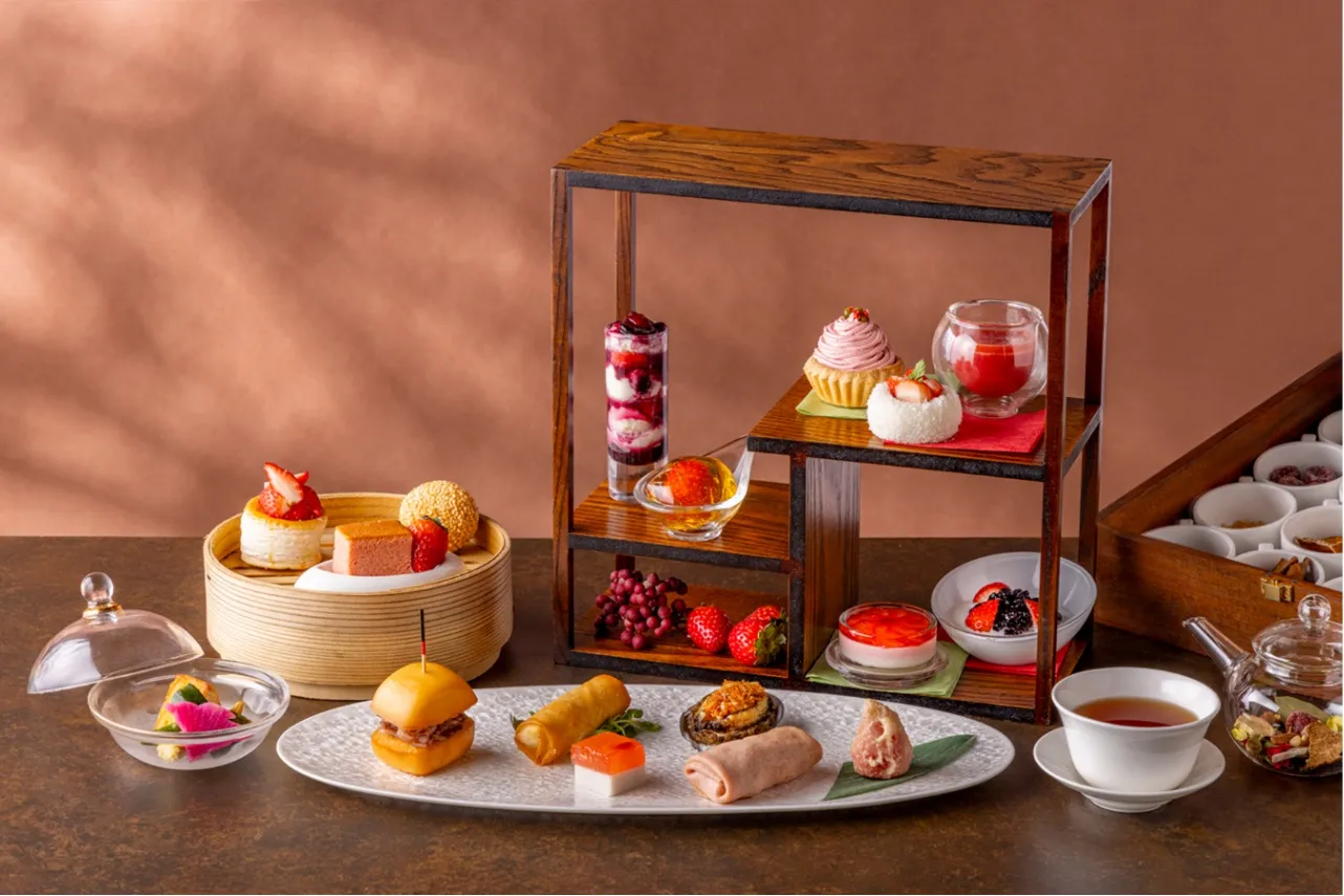 ▲「ストロベリー チャイニーズアフタヌーンティー」