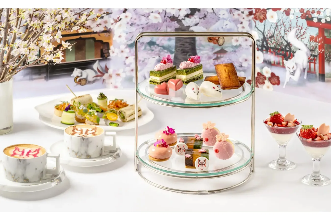 ▲「KABUKI et SAKURA à Hibiya Afternoon Tea」(C)SHOCHIKU