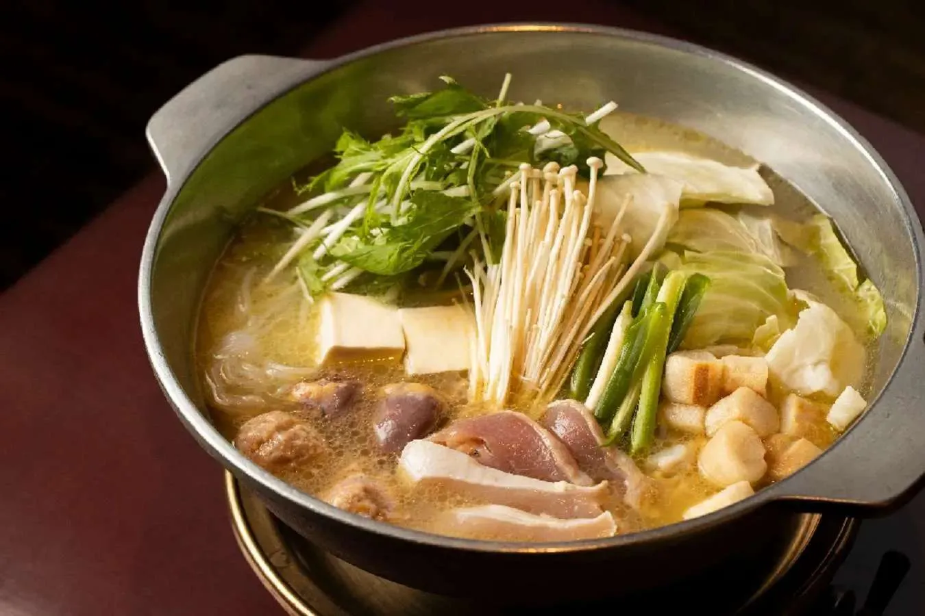 ▲地鶏水炊き
