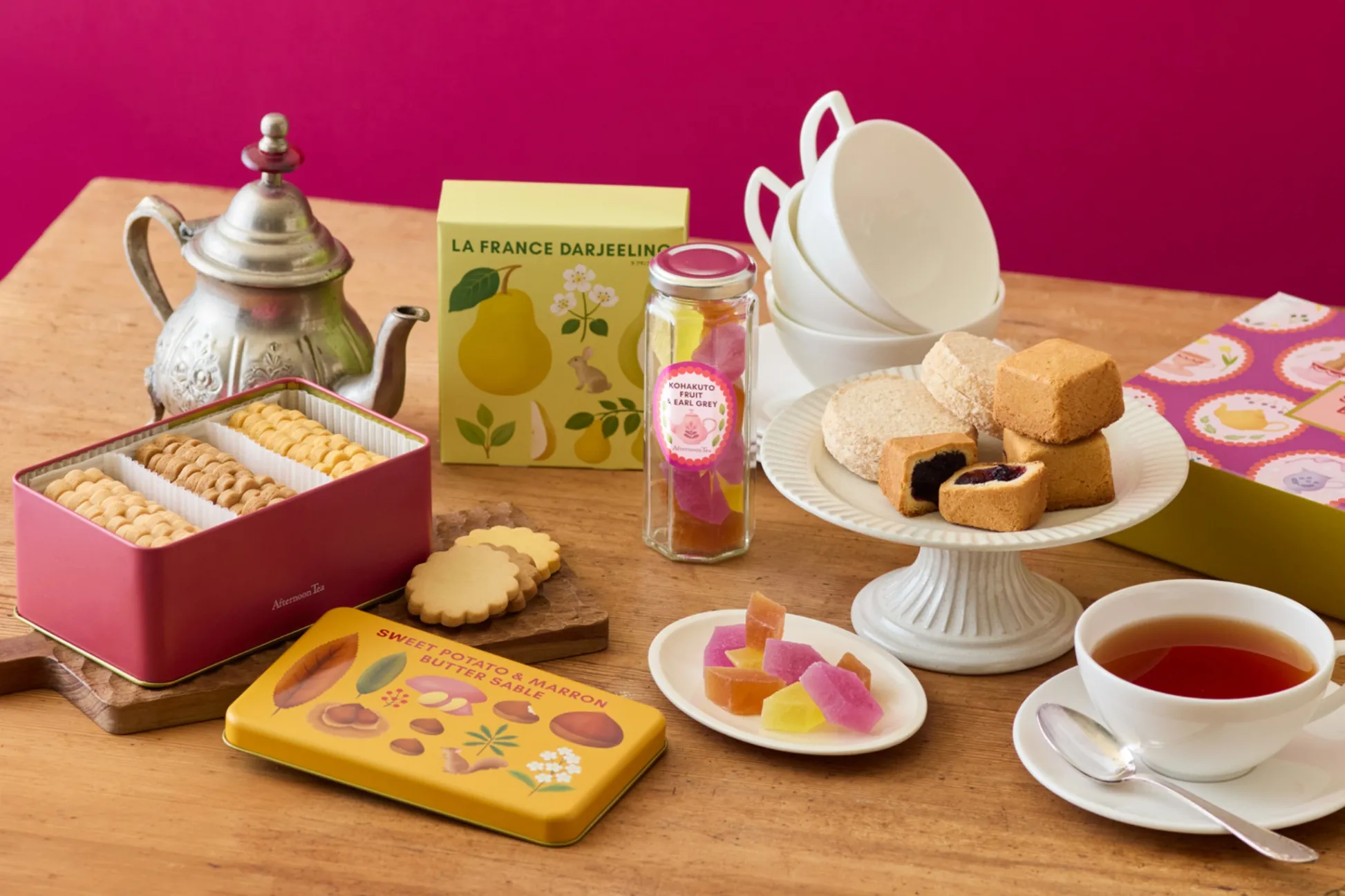 【Afternoon Tea】スコーン着想の焼き菓子や芋栗サブレも！秋限定のお菓子が多数登場