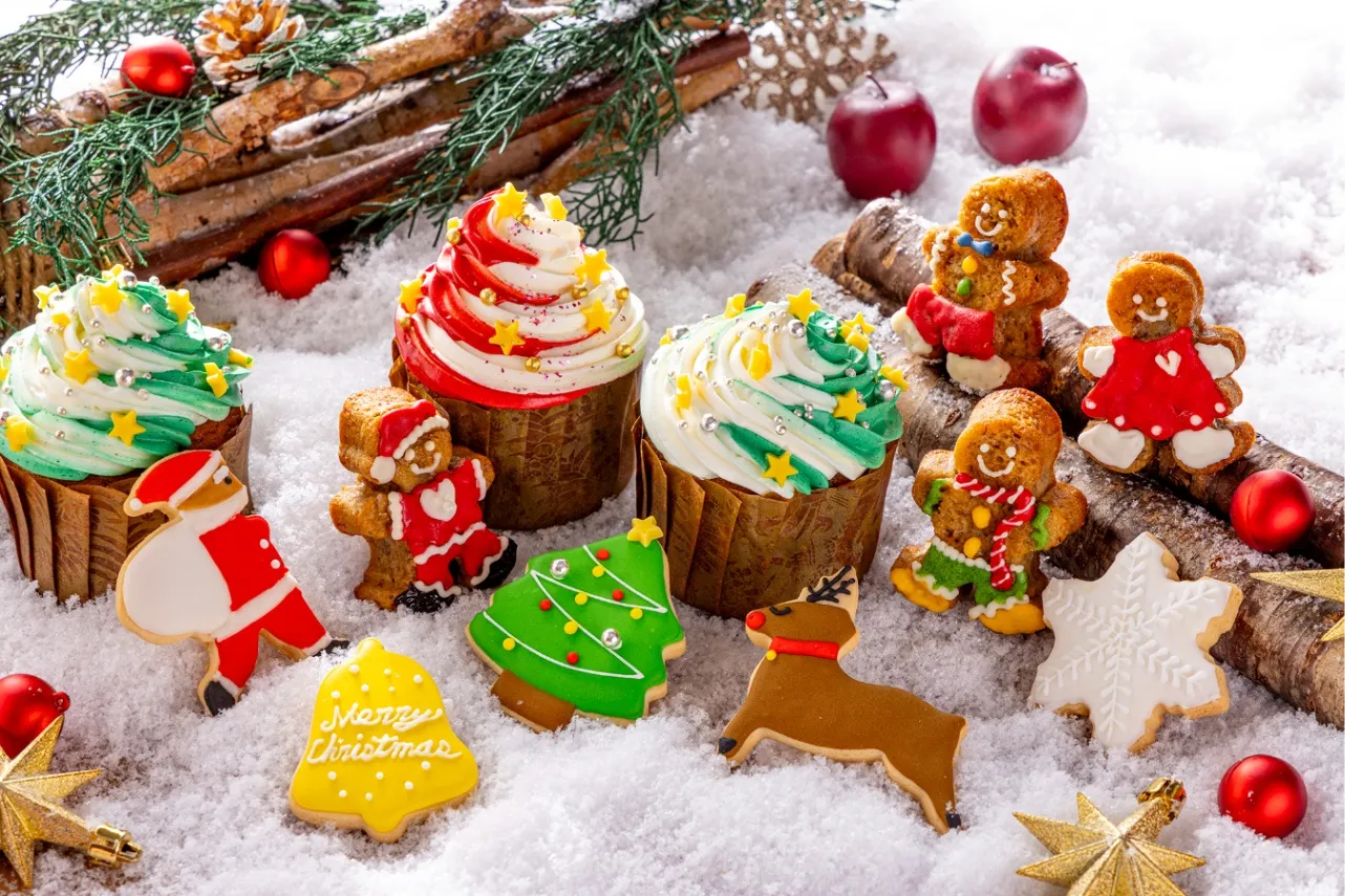 ▲「クリスマスカップケーキ」「クリスマスクッキー」「バナナブレッドマン」