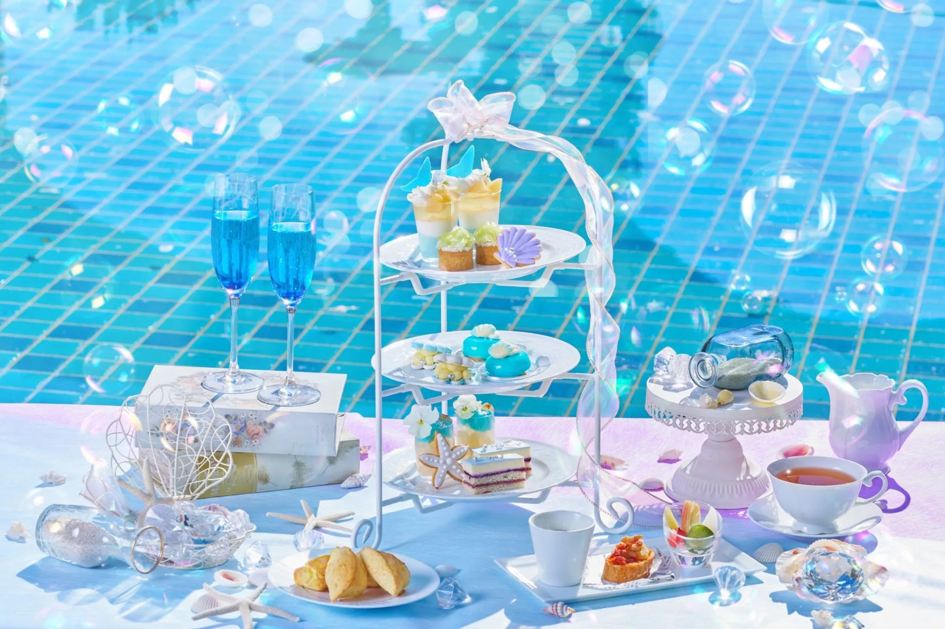 “マーメイド”着想のトロピカルアフタヌーンティーが登場！横浜のレストランで