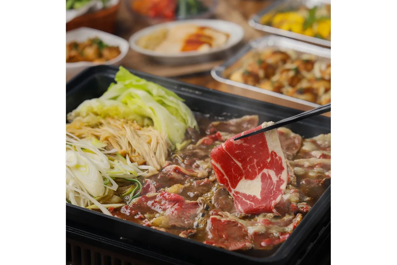 ▲「ジャパンBBQコース(飲み放題付き)」(6,000円)
