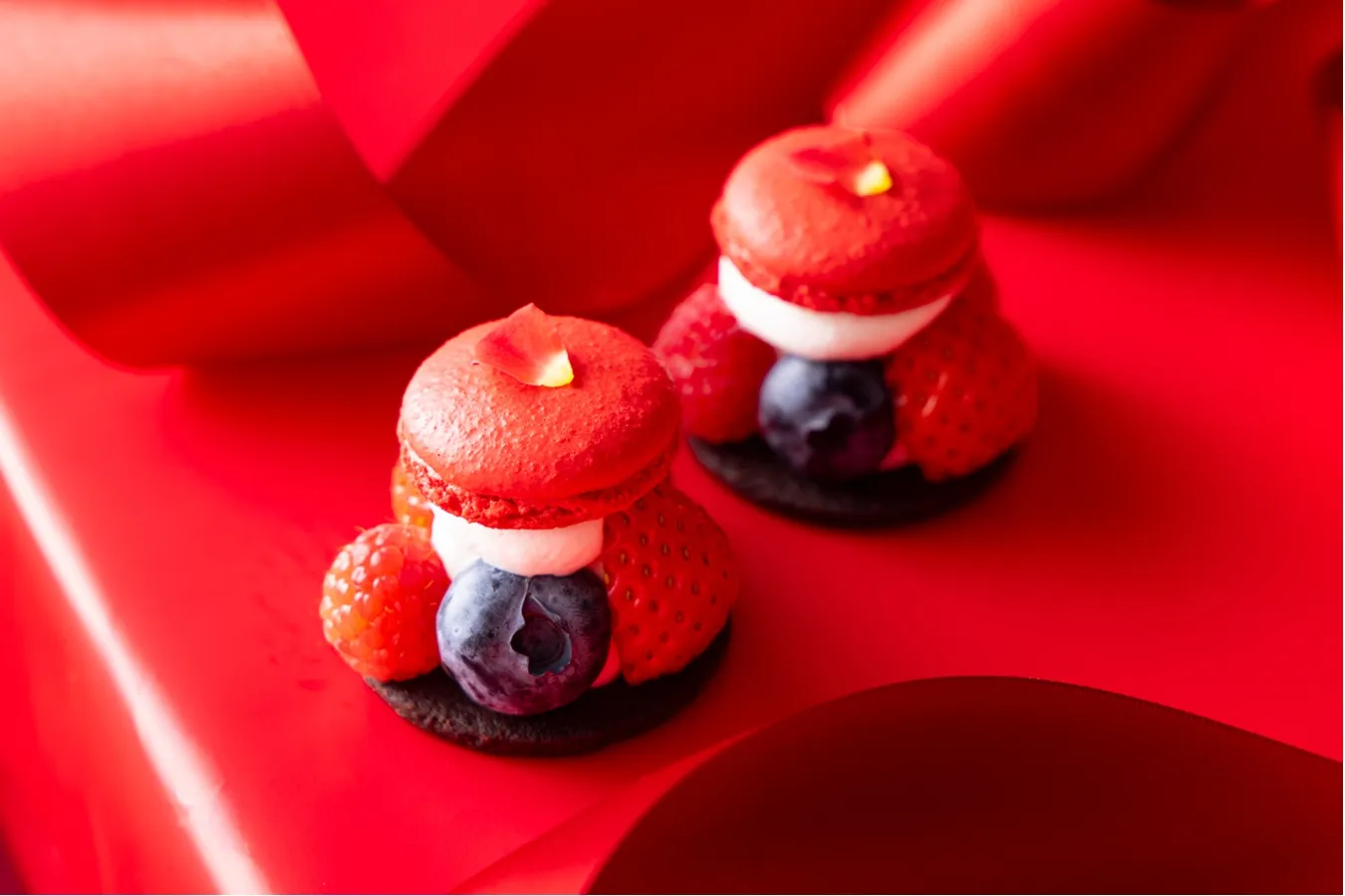 ▲「あまおうのマカロンタルト」