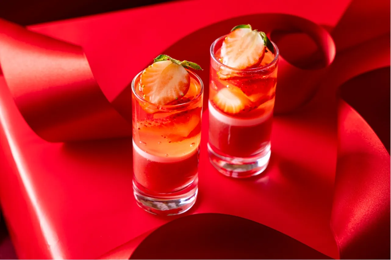 ▲「いちごとエルダーフラワーゼリー」