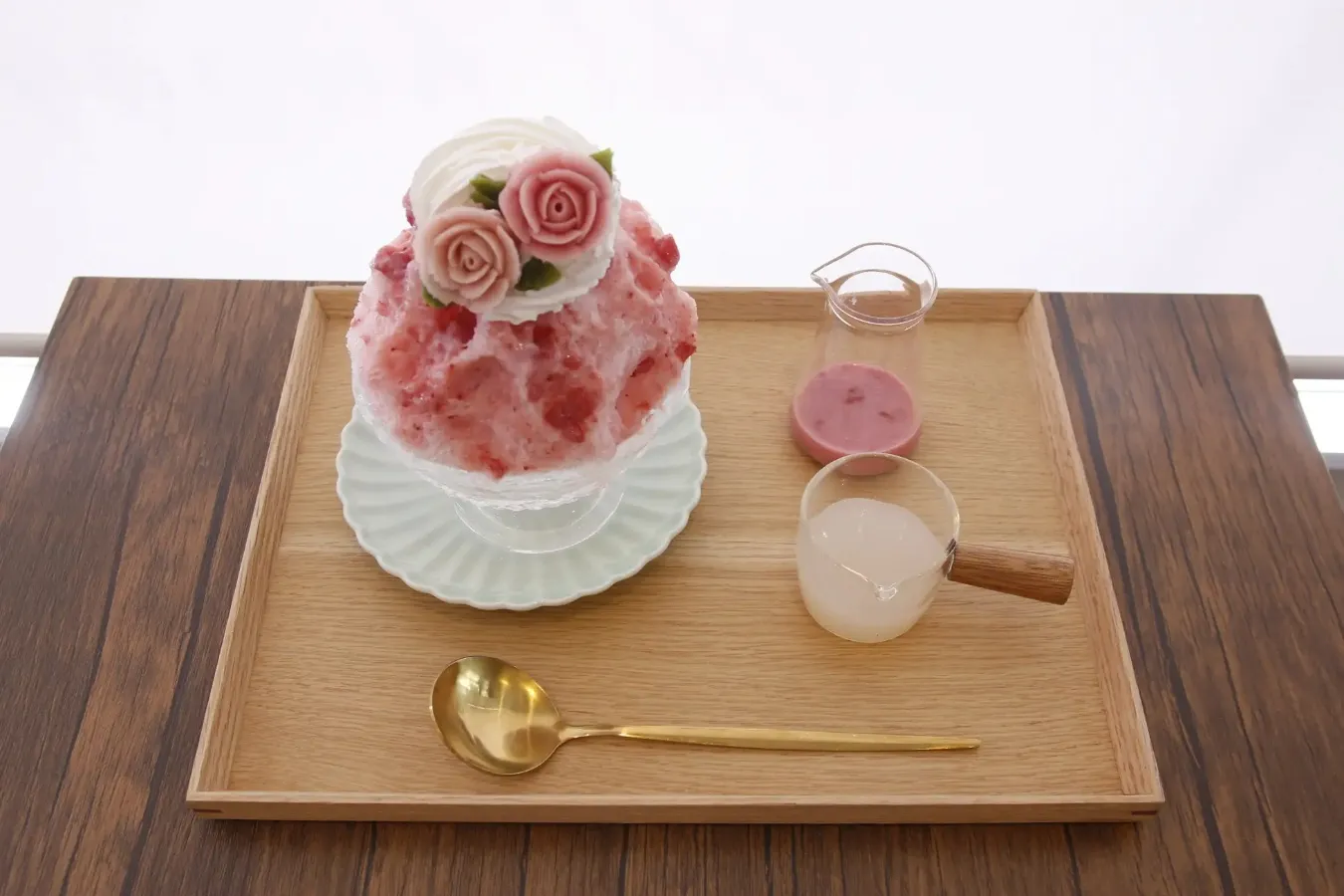 ▲「花苺氷（ハナイチゴオリ）」