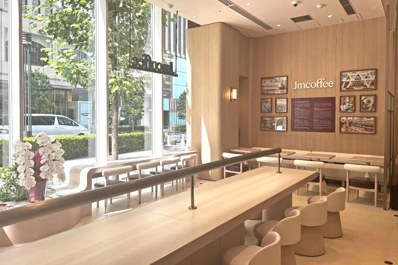 ▲「JM Coffee」店内利用エリア