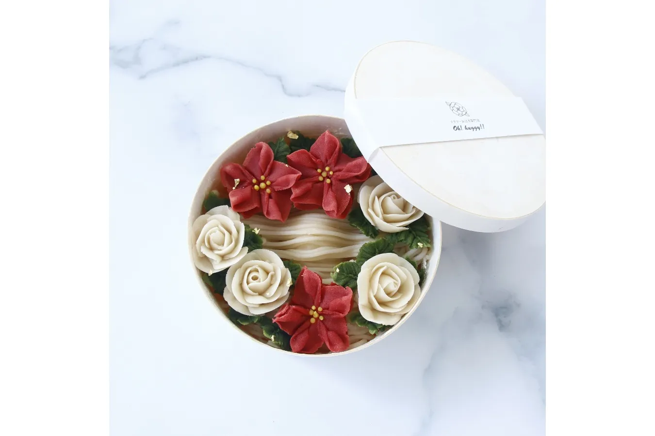 ▲「フラワーおはぎクリスマスBOX」