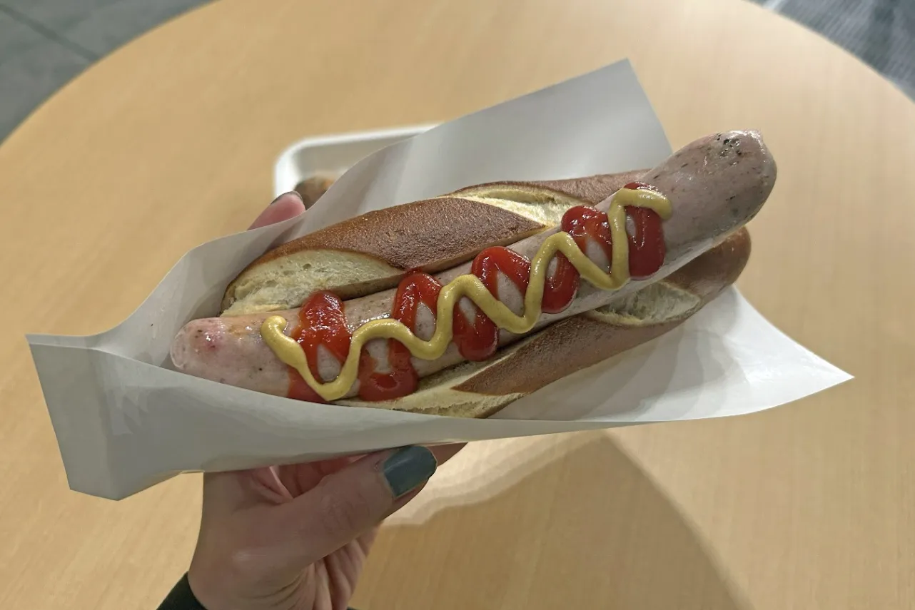 ▲ボリューム満点のホットドッグ