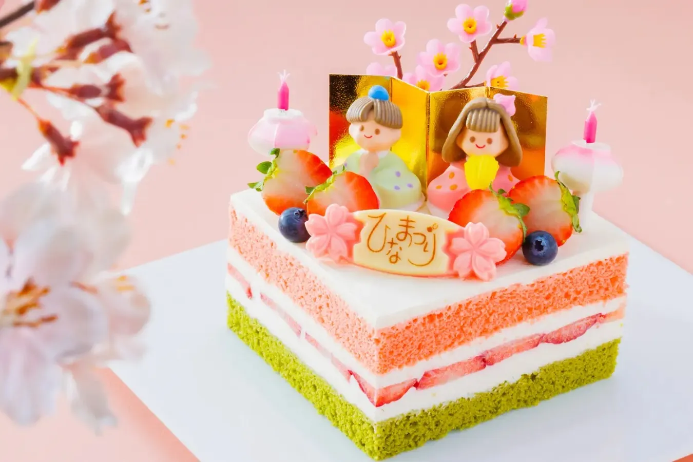▲「ひなまつりケーキ」