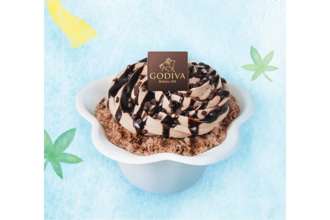 ▲「ゴディバのチョコレートかき氷」