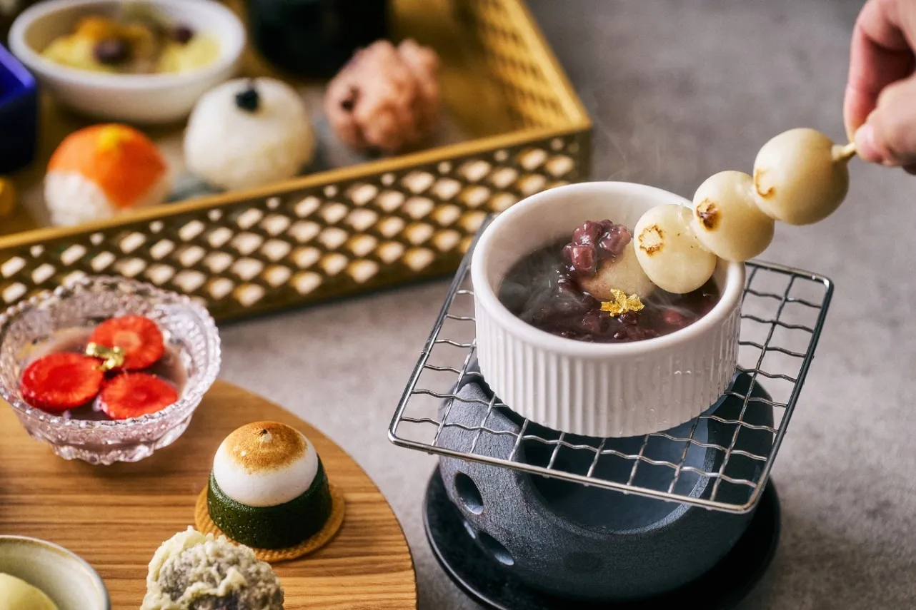 ▲「和のアフタヌーンティー～おこたであったか “あんフォンデュ”～」