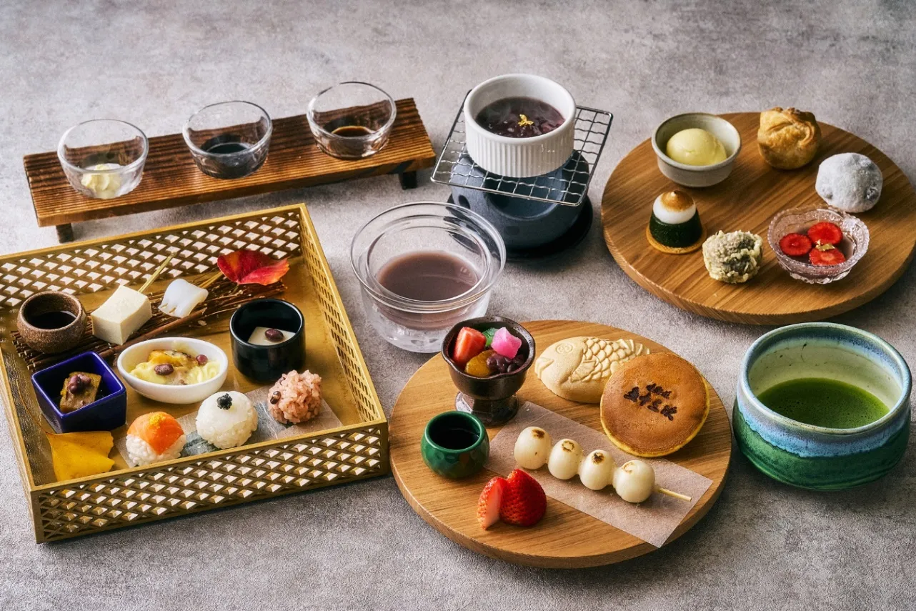 ▲「和のアフタヌーンティー～おこたであったか “あんフォンデュ”～」