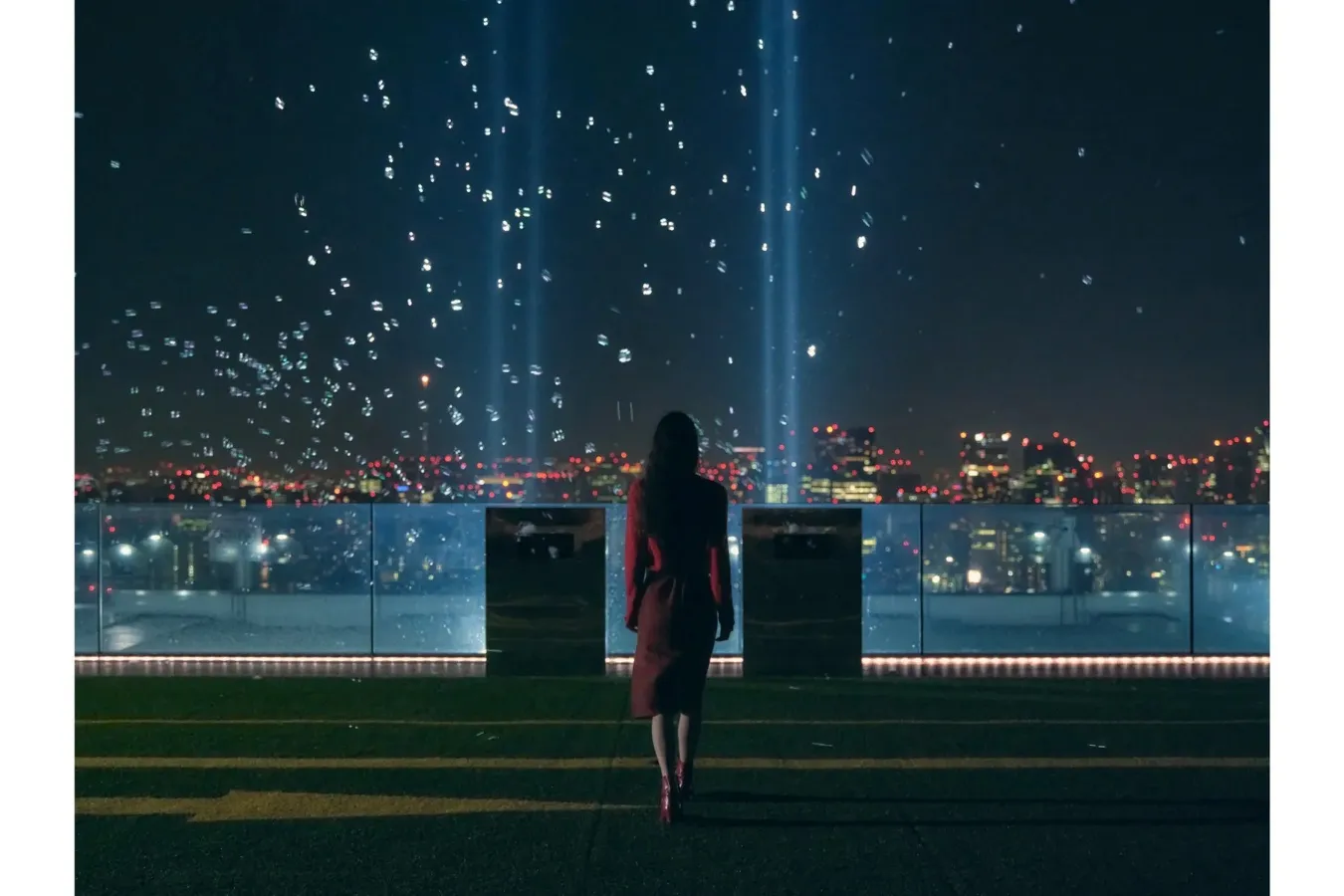 ▲光と音響による特別演出「スペシャルセレブレーション」