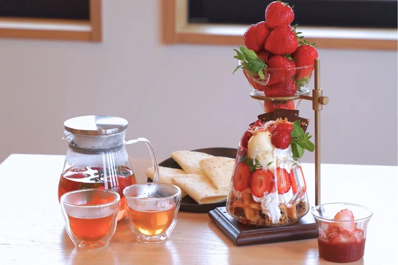 ▲「いちごのパフェ」