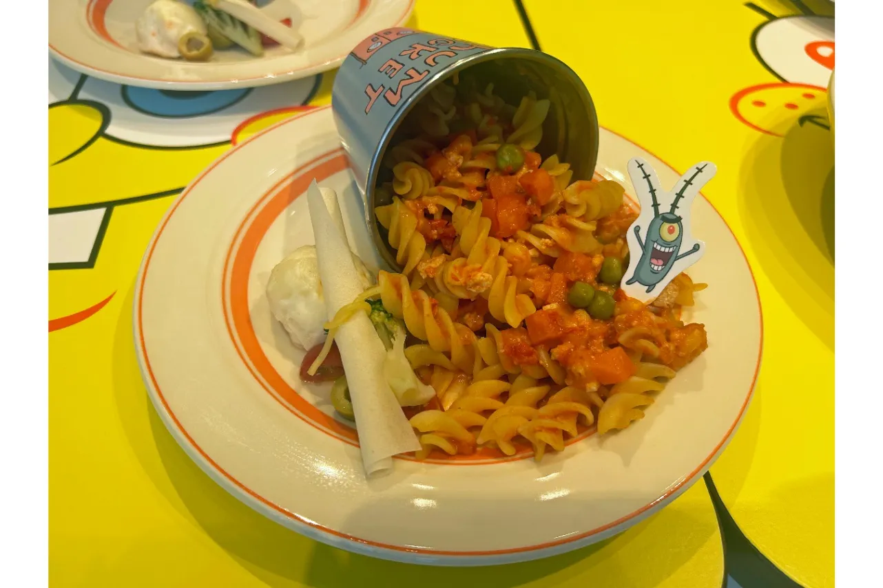 ▲「バケツ亭がひっくり返った？！秘密のレシピを手に入れろ！こぼれバケツのパスタ」※編集部撮影