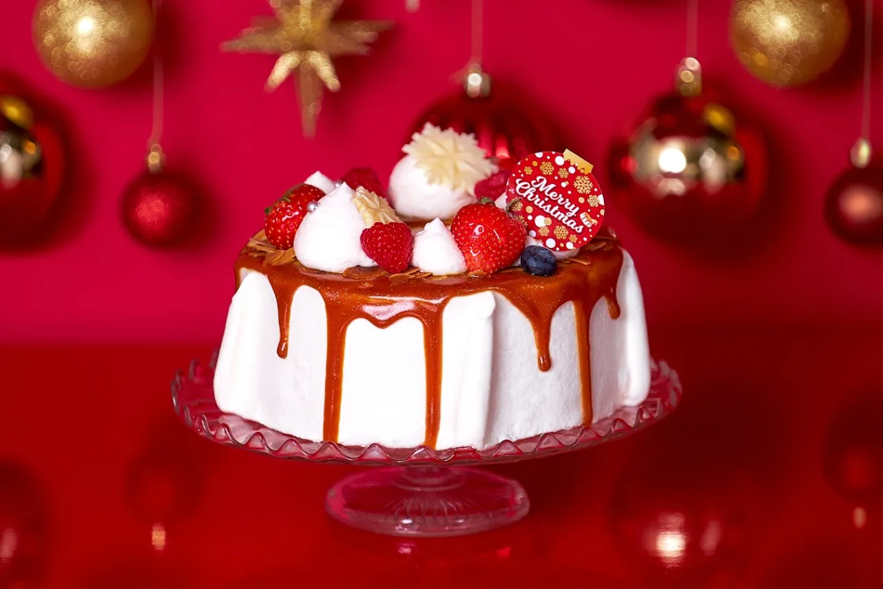 ▲「生キャラメルXmasシフォンケーキ」