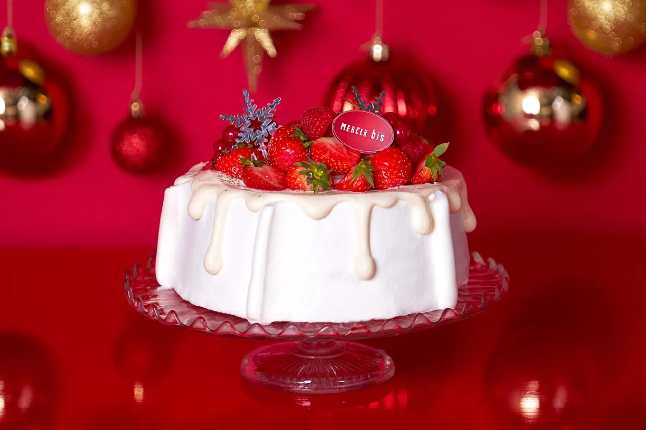 ▲「ストロベリーホワイトXmasシフォンケーキ」