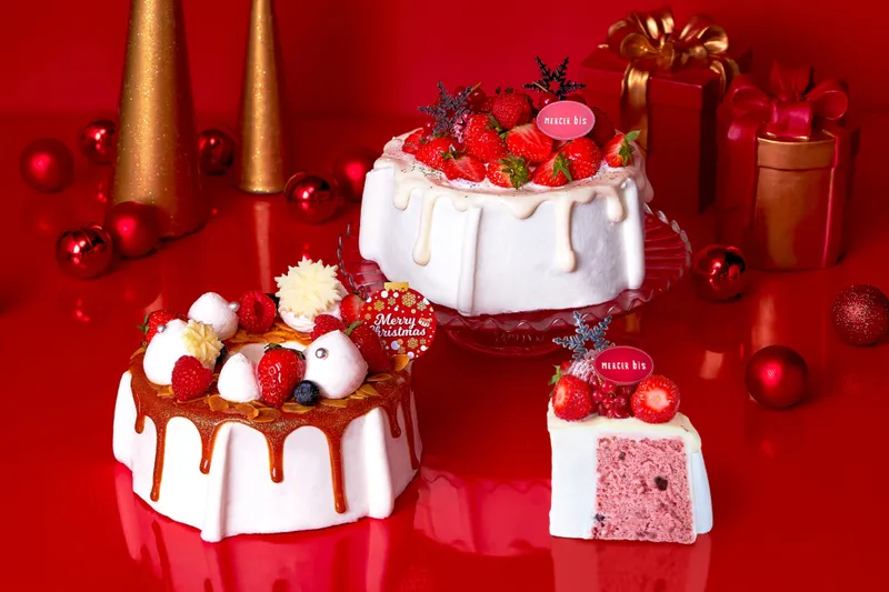 【MERCER bis】“ベリーたっぷり”クリスマス限定シフォンケーキが登場！