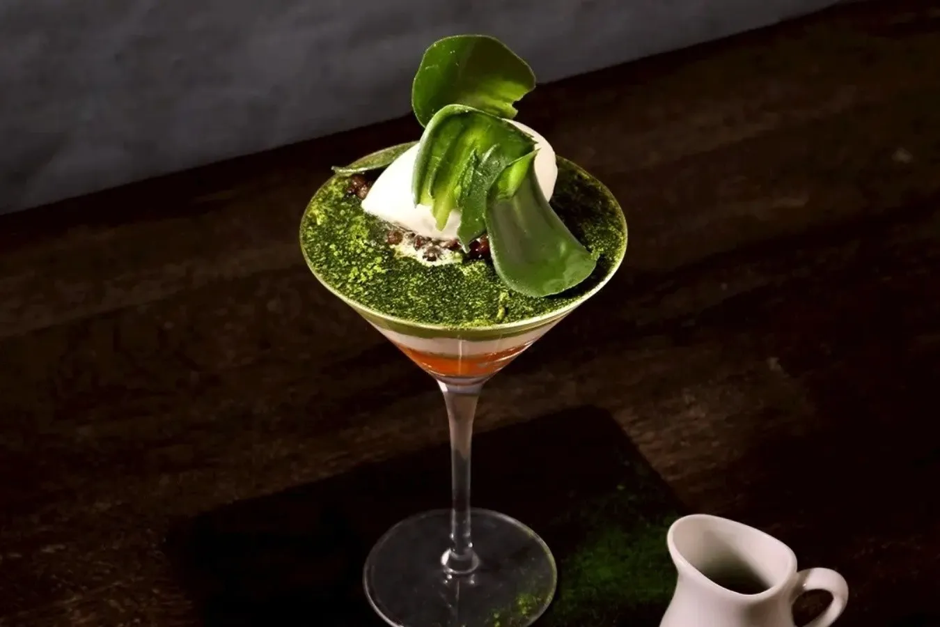 ▲「宇治抹茶と柑橘のパルフェ」