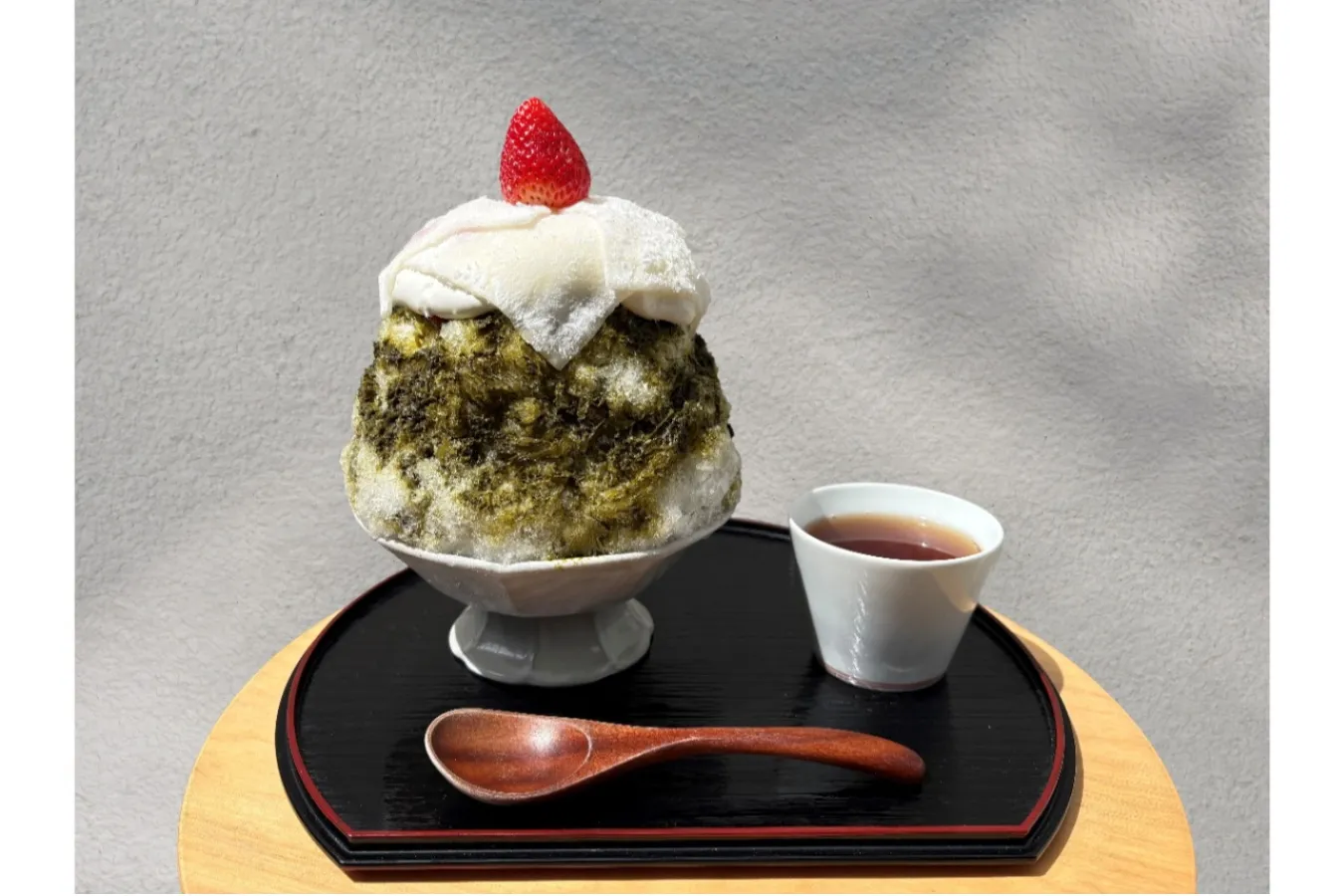 ▲「お餅とフルーツクリームのかき氷」