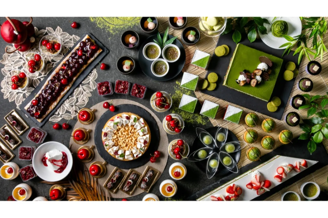 ▲「抹茶&チェリースイーツブッフェ」