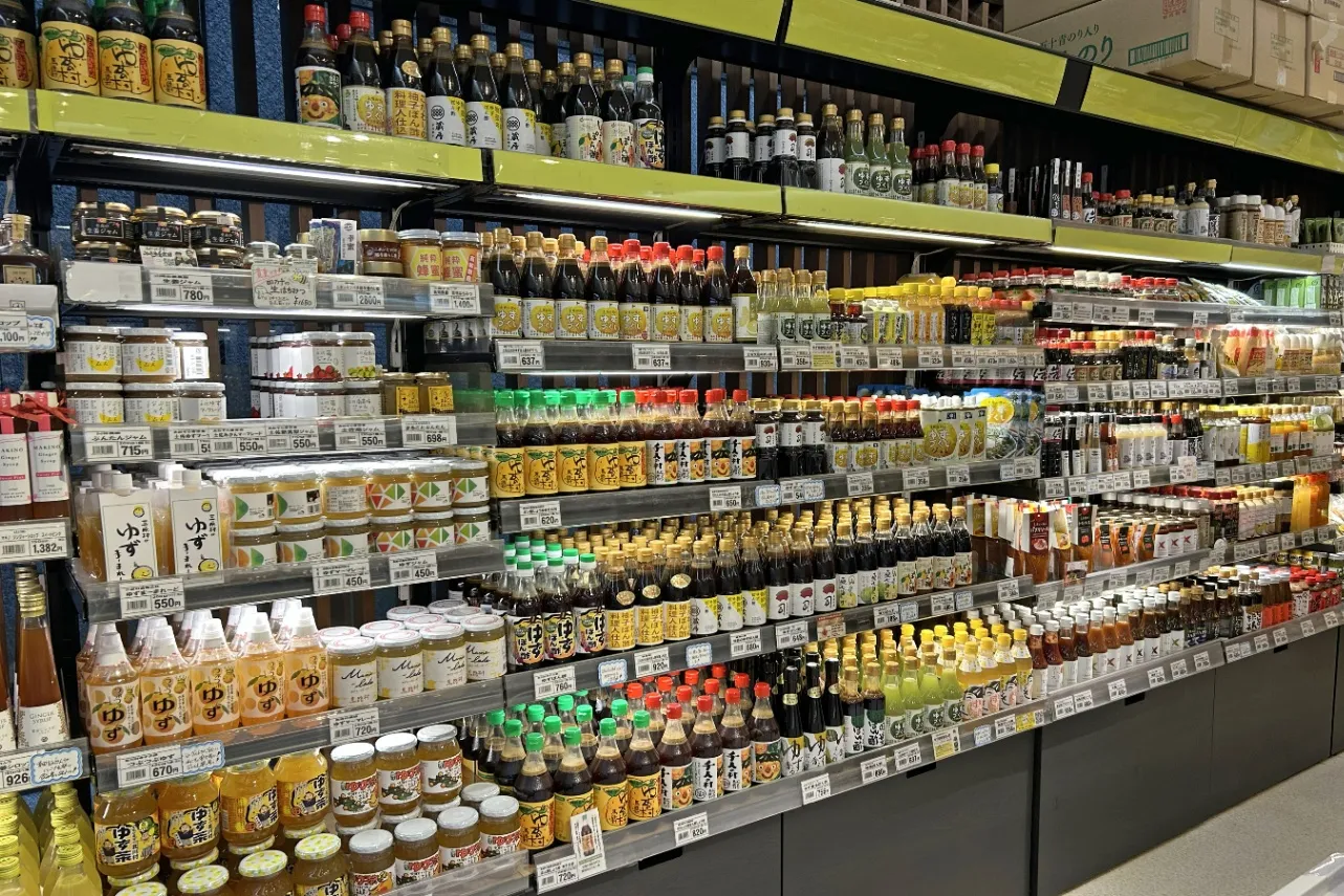 ▲圧倒的な品数を誇るゆず商品