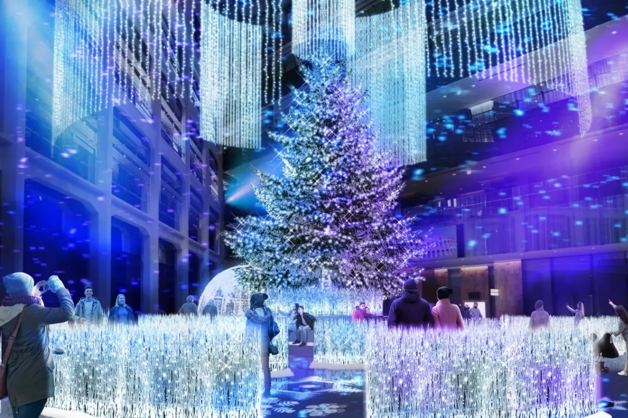 ▲「白銀の草原ライティングショー」イメージ