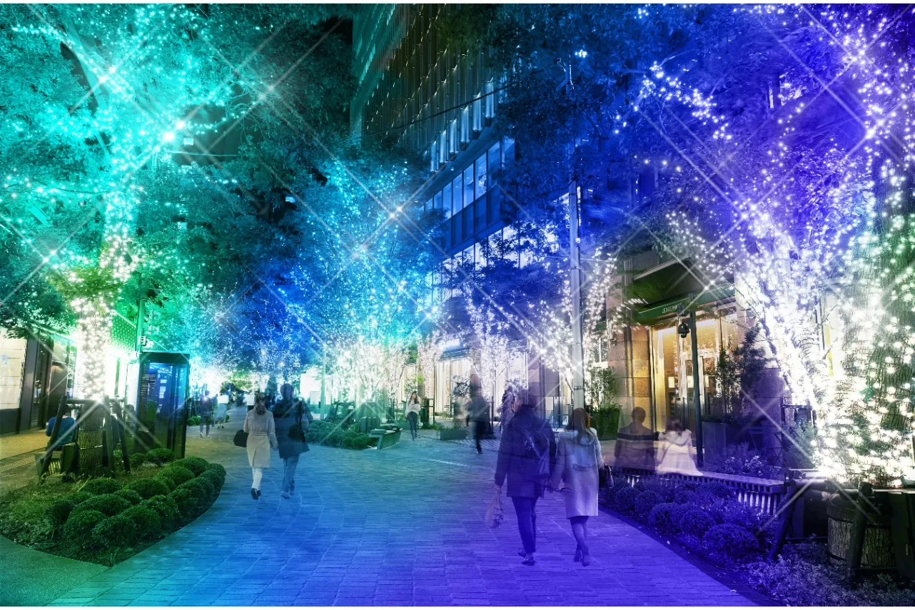 ▲「HIBIYA AREA ILLUMINATION」（昨年の様子）