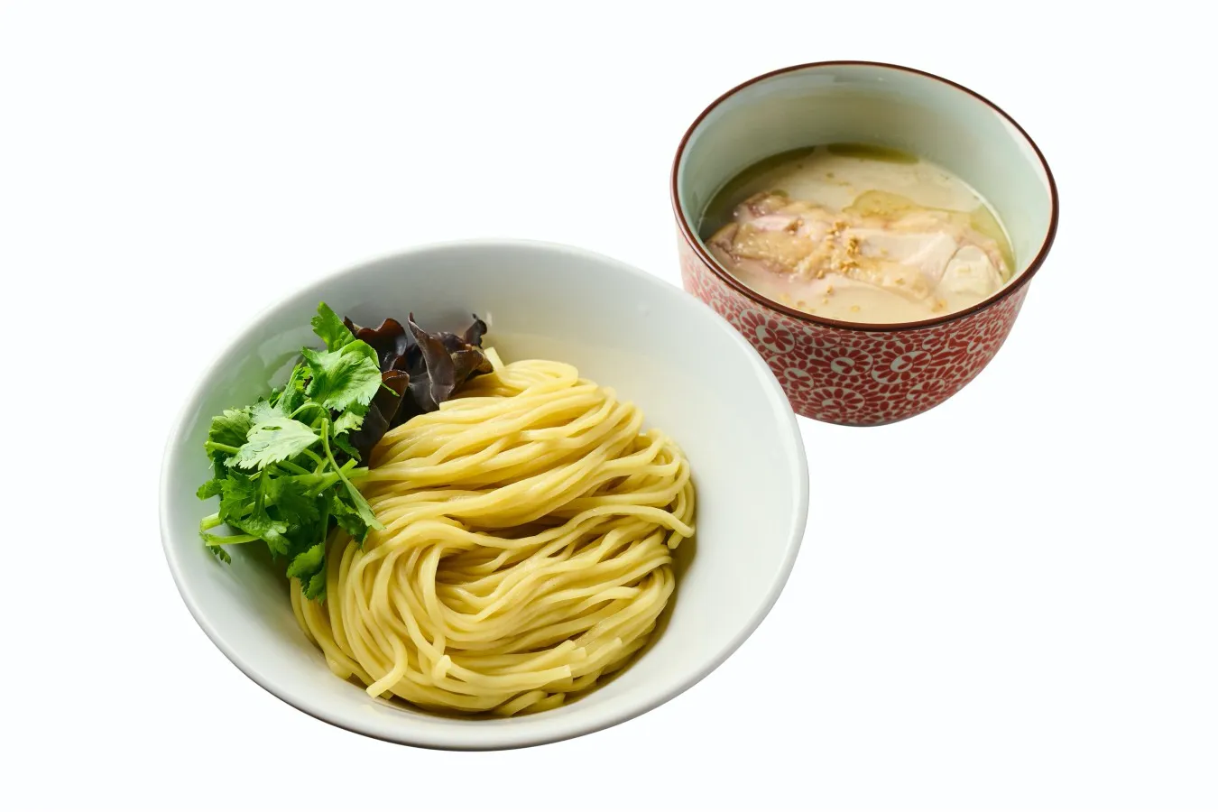 ▲「鶏白湯つけ麺」はスパイシー＆クリーミーなスープが自慢