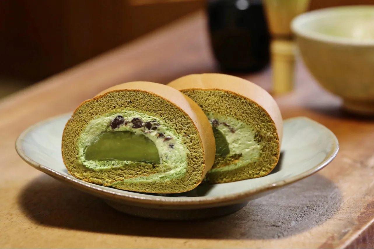 ▲「祇園辻利の宇治抹茶使用　宇治抹茶プリンロール」