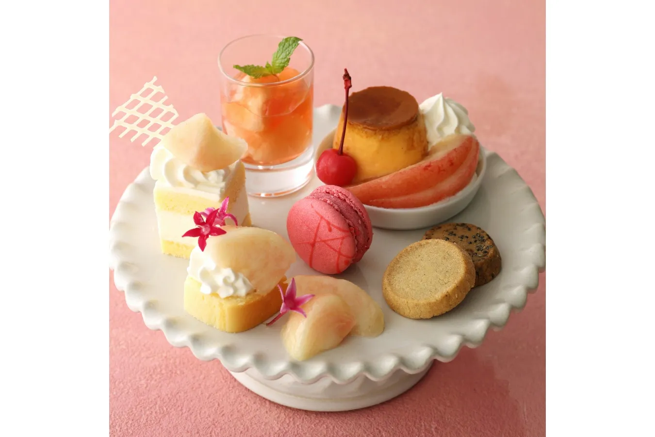【キハチ 青山本店】桃が主役のアフタヌーンティーが登場_1557722