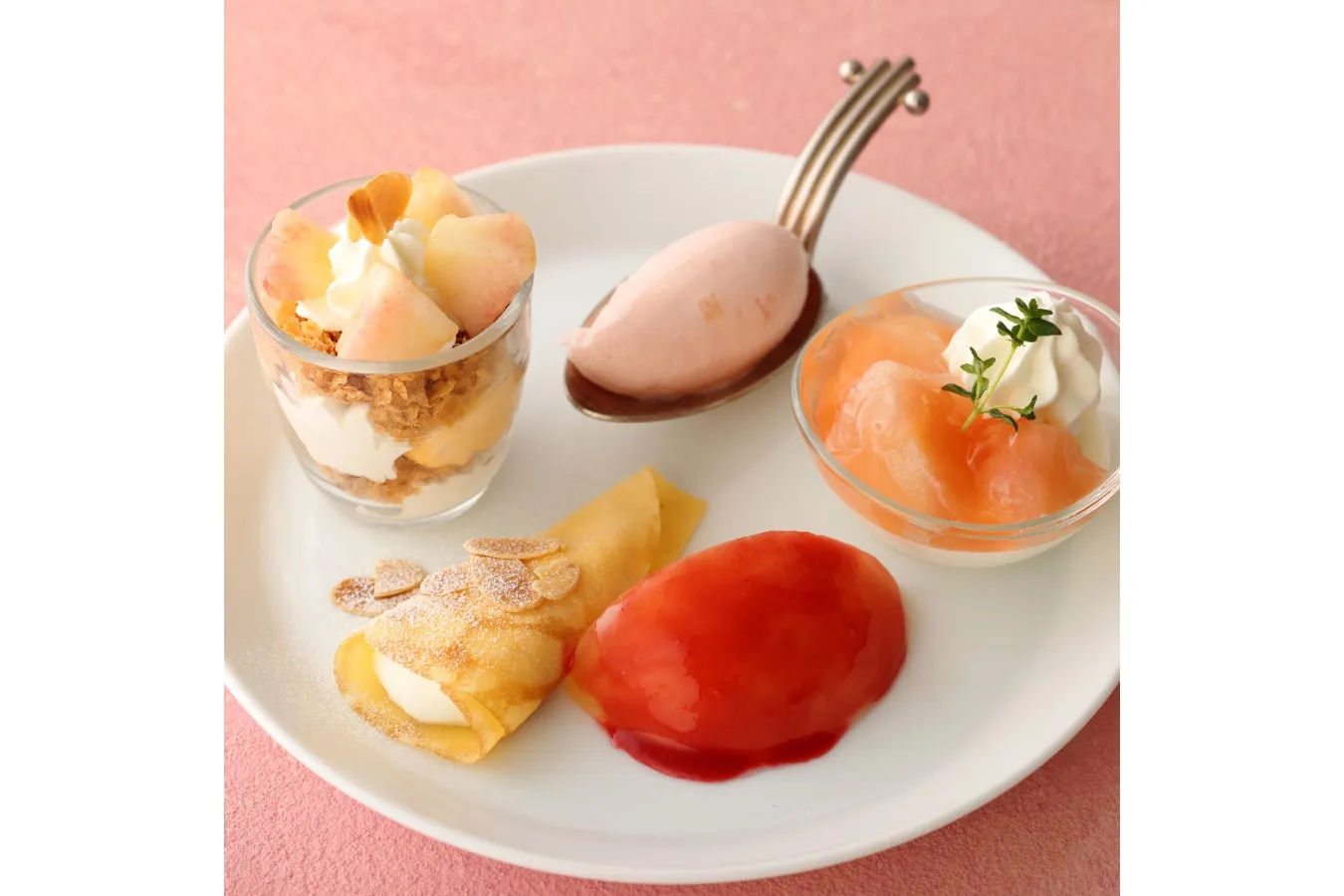 【キハチ 青山本店】桃が主役のアフタヌーンティーが登場_1557723