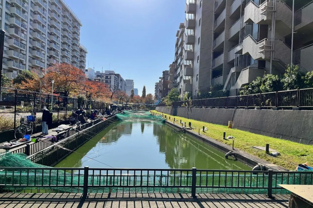 ▲釣川原ゾーン（魚つり場）