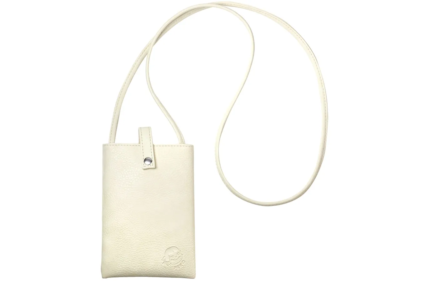 ▲ 「〔非売品〕ペコちゃんオリジナルスマホポーチ（オフホワイト）」