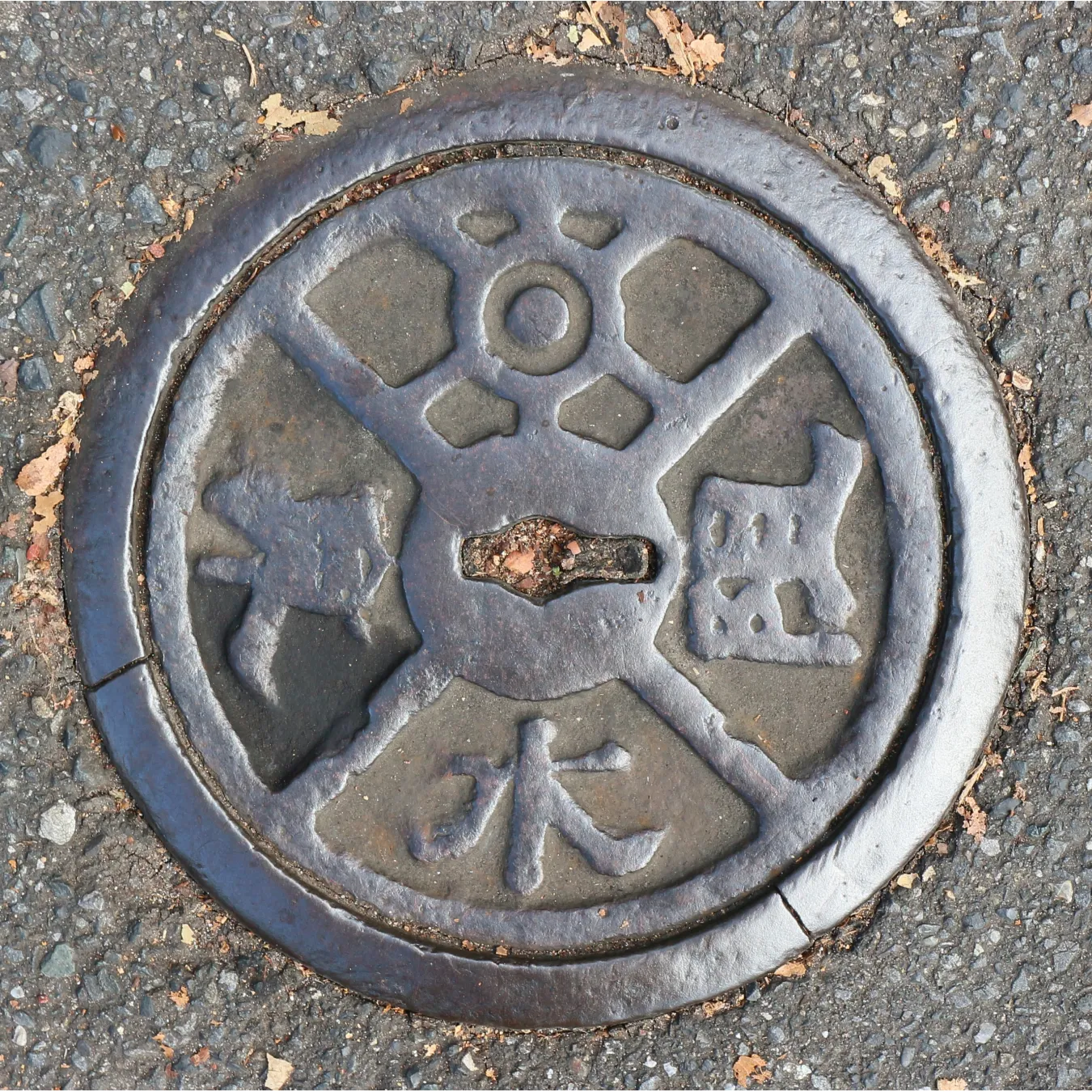 阻水弇(そすいべん/そすいえん)と書かれた上水道の古い蓋です