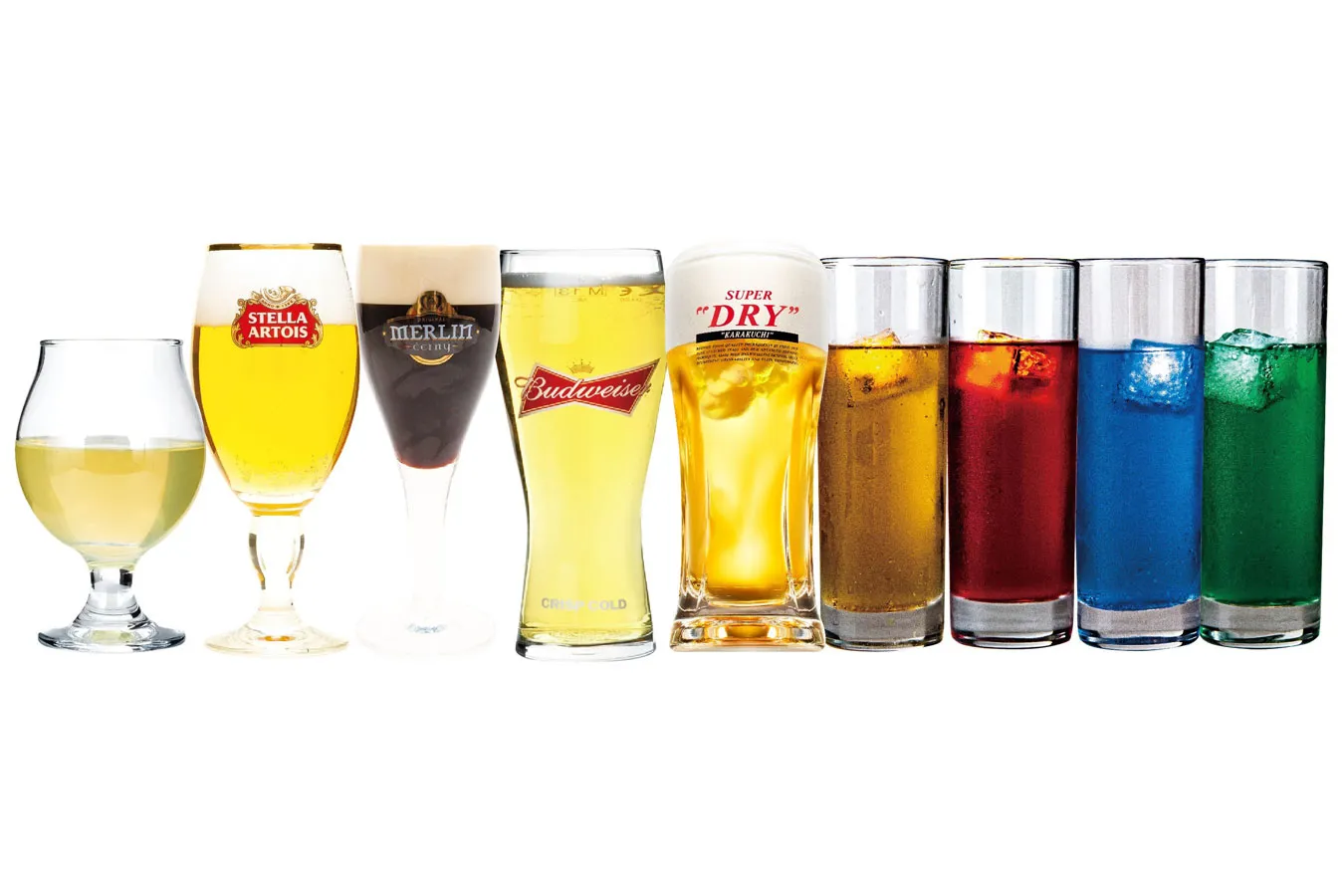 ▲コースを注文すると利用できるドリンク飲み放題は約40種類の充実したラインナップ