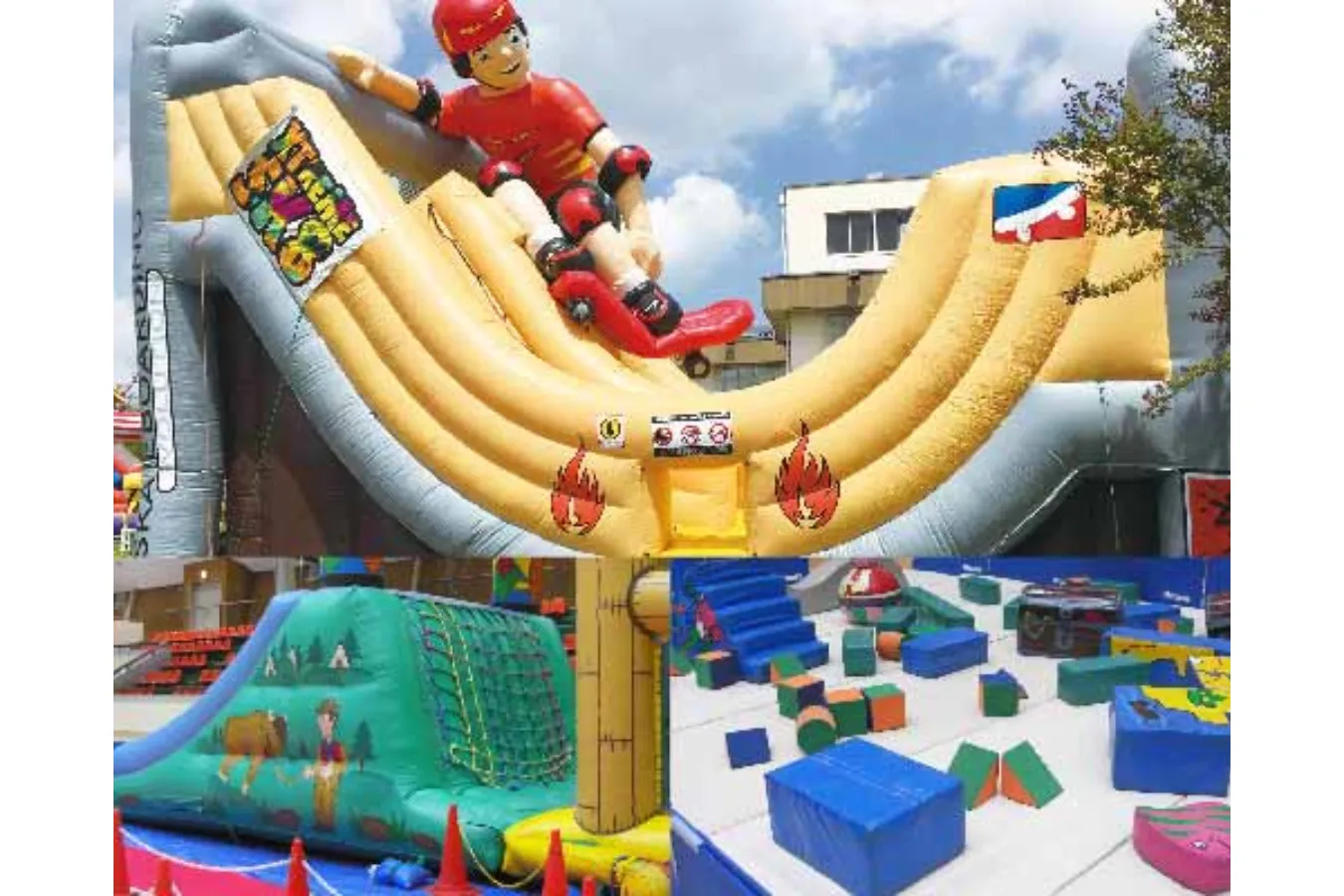 ▲キッズアトラクション(※一部遊具は有料。設置期間は遊具により異なります)