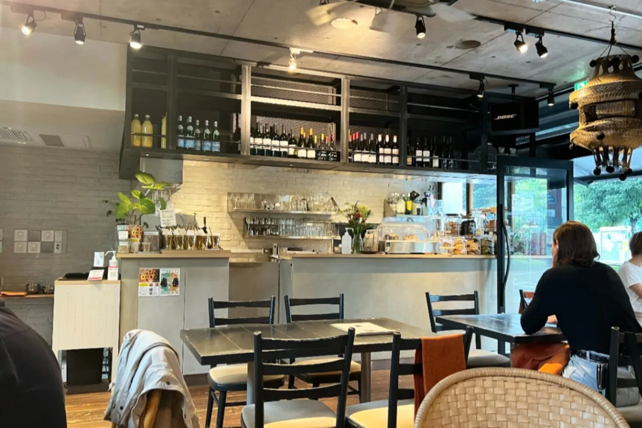 ▲開放的な店内