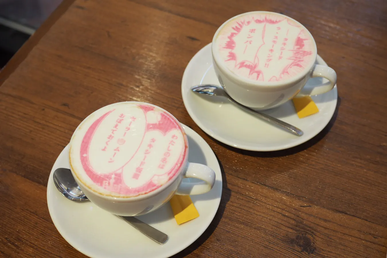 ▲名台詞アートラテ（ICE/HOTともに各770円）
@Naoko Takeuchi