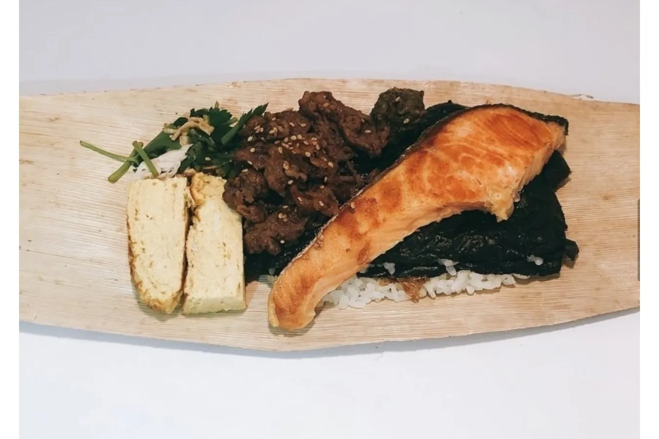 ▲「萬助の海苔弁当」