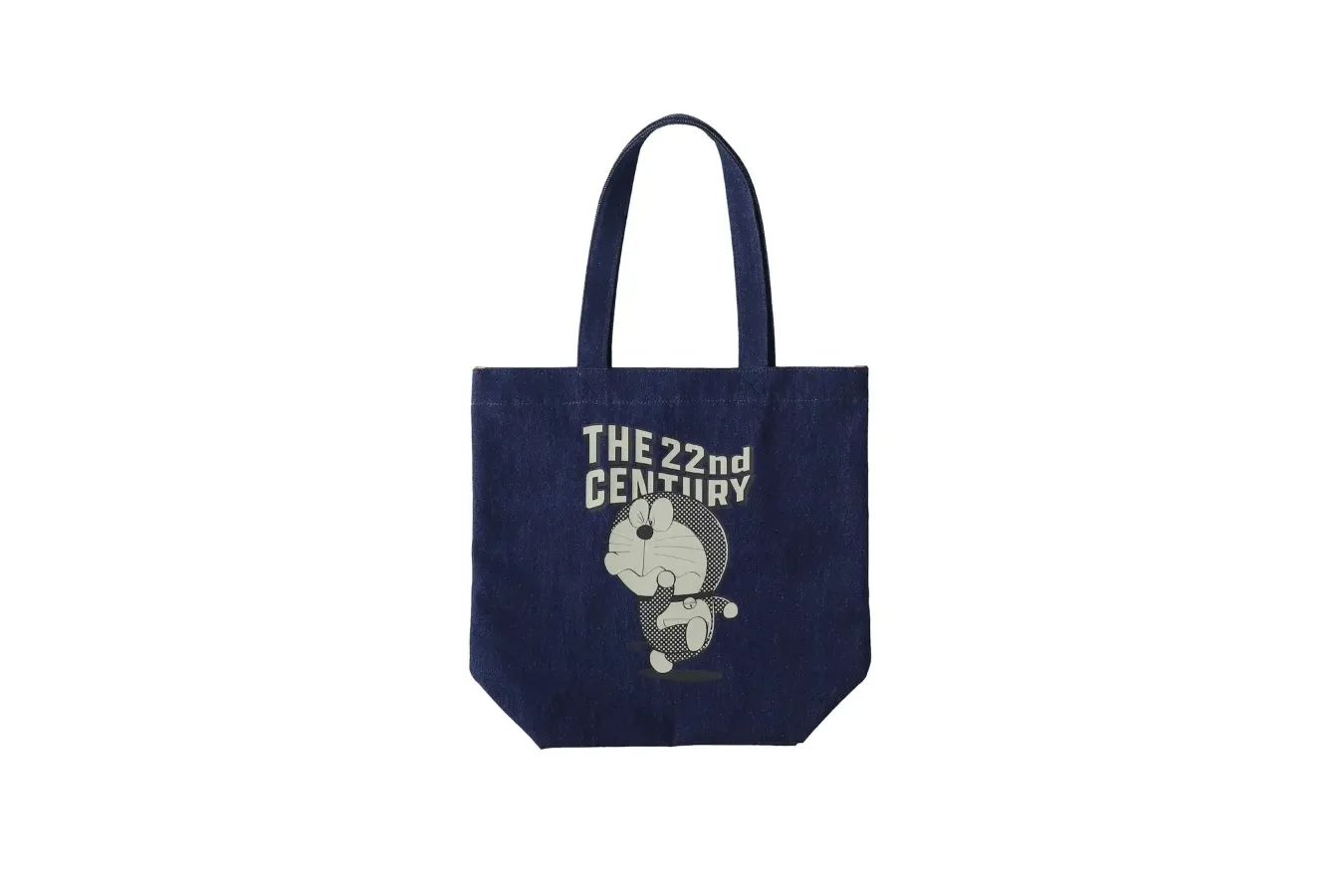 ▲「THE DORAEMON STORE オリジナル デニムトートバッグ　THE 22nd CENTURY　インディゴ」
©Fujiko-Pro
