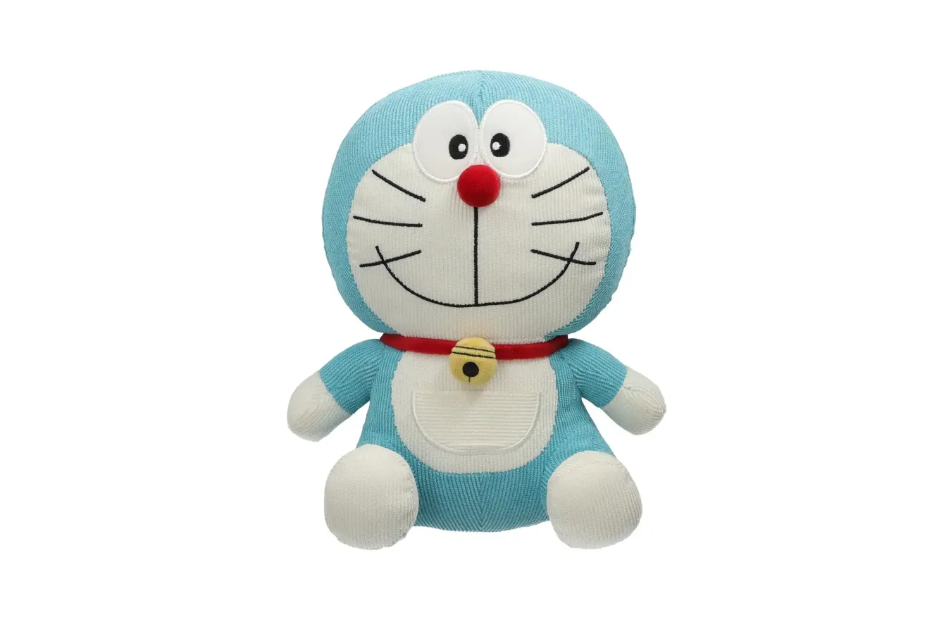 ▲「THE DORAEMON STORE オリジナル ドラえもん　コーデュロイぬいぐるみ」
©Fujiko-Pro