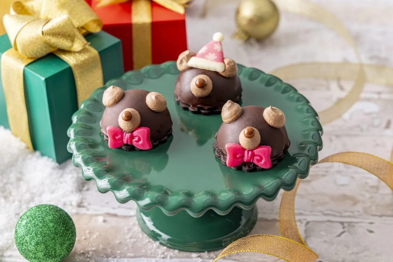 ▲「紅茶とベリーのテディベアチョコムース」