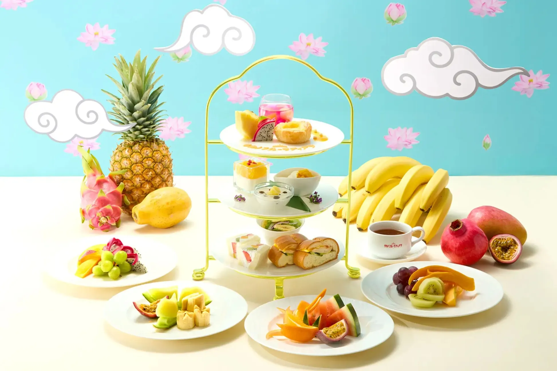 【タカノフルーツティアラ】夏の味覚を満喫するトロピカルアフタヌーンティー登場！