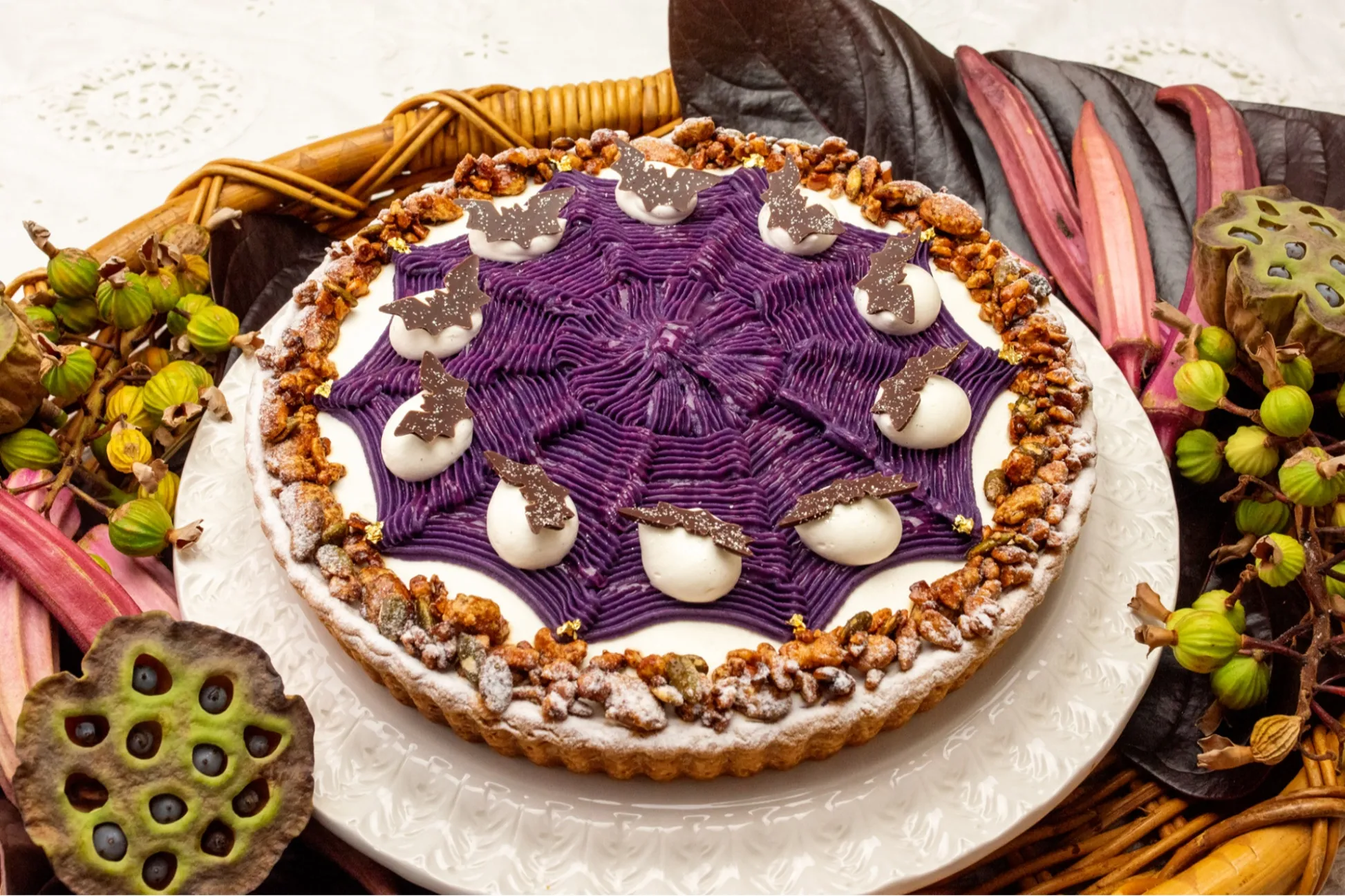 タルト専門店「キル フェ ボン」“紫芋＆かぼちゃ”のハロウィン限定タルトが登場
