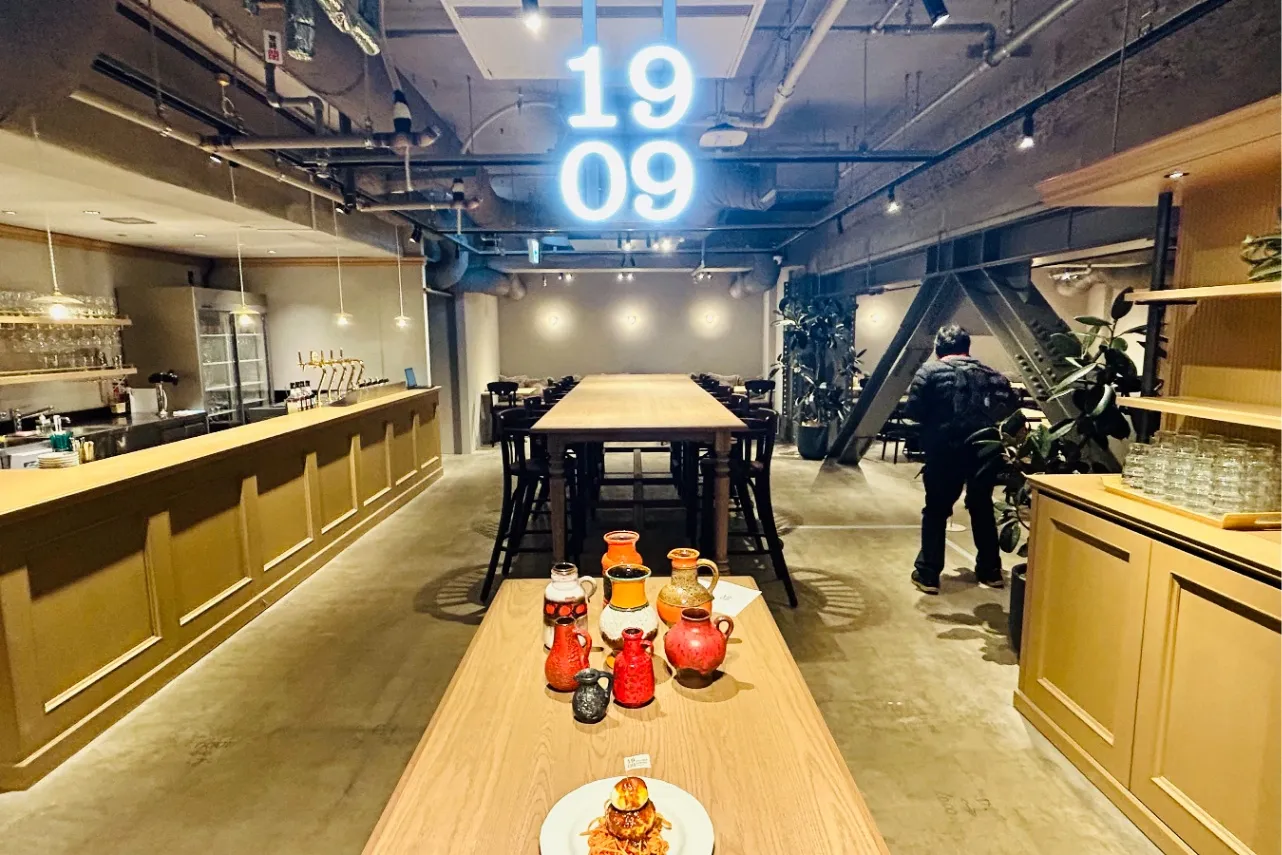 ▲「1909 ALL-DAY DINING ユウリンショクドウ」（撮影：レッツエンジョイ東京編集部）