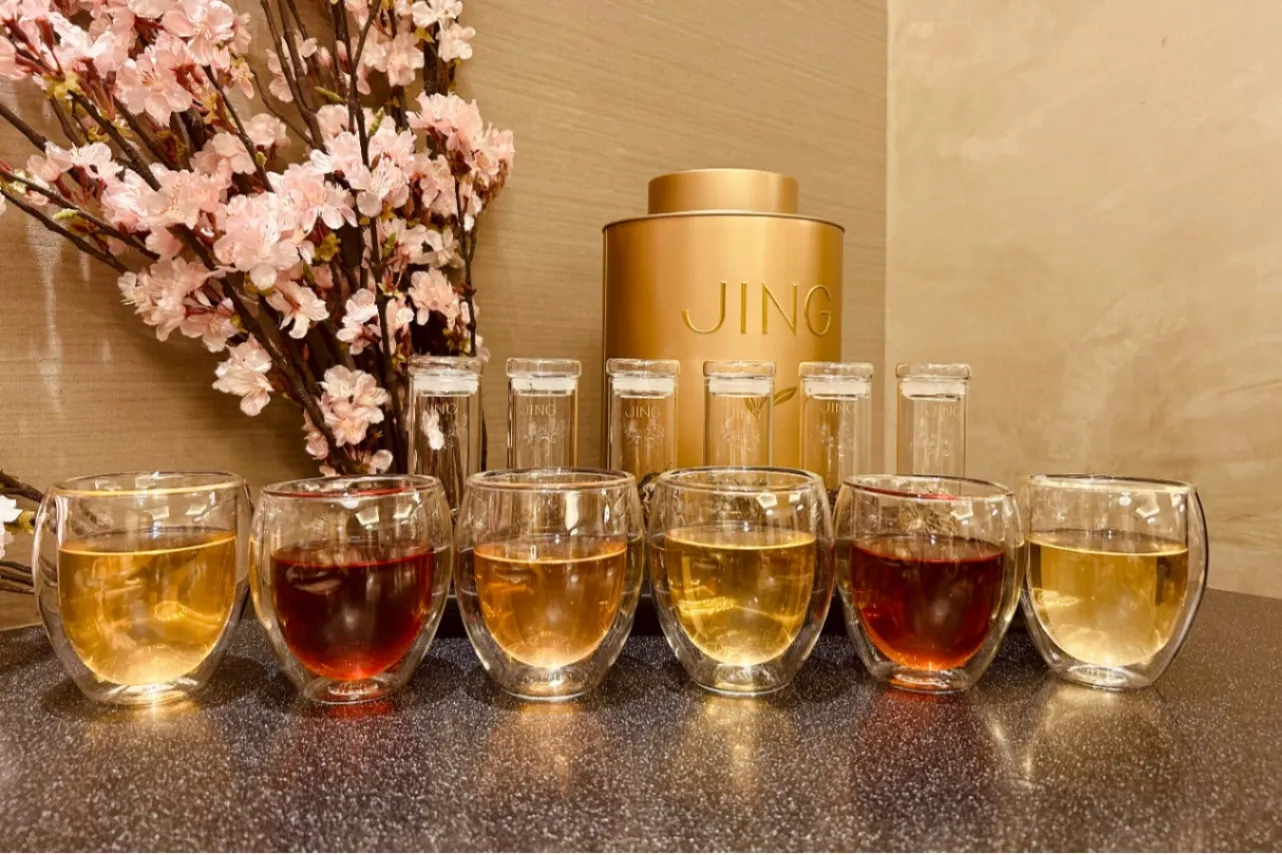 ▲英国高級紅茶ブランド「ジンティー」の紅茶・中国茶全6種